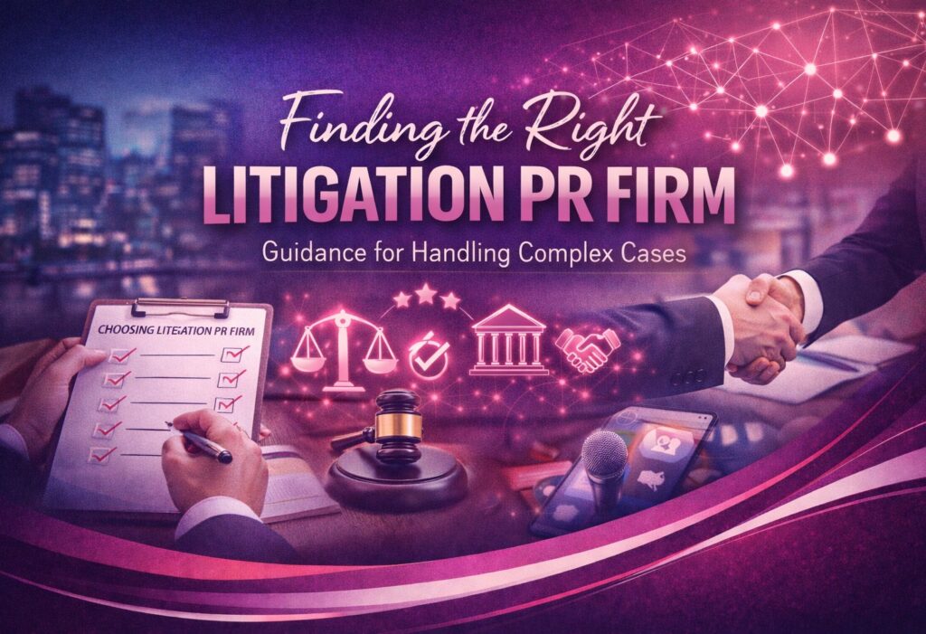 How to Choose the Right Litigation PR Firm for Complex or Sensitive Cases